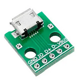 Módulo Adaptar Micro USB Fêmea para DIP