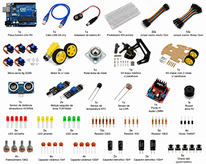 Kit Robótica Arduino Uno Completo
