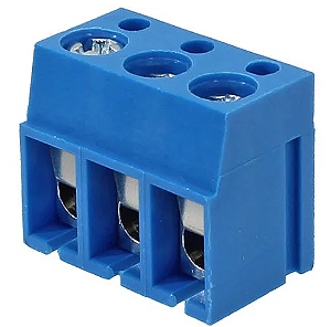 Conector Borne KRE 3 Vias - Azul
