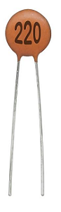 Capacitor Cerâmico 220PF 50V - KIT C/ 10 Un