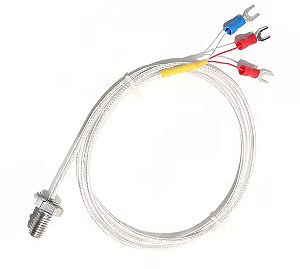 Sensor Termistor PT100 - Conexão M6 - 1 Metro
