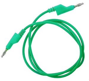 Cabo Banana X Banana 1 Metro Duplo Derivação VERDE 15A