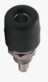 Conector Banana 4MM Preto Abertura 7,5 MM - B57 - B07