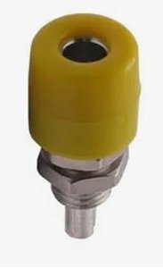 Conector Banana 4MM Amarelo Abertura 7,5 MM - B57 - B07