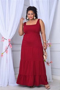 Vestido Longo Plus Size "PRETA"