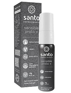 SENSIBLE + PRATA - GEL DESSENSIBILIZANTE ANAL - SANTO COSMÉTICOS - 15G