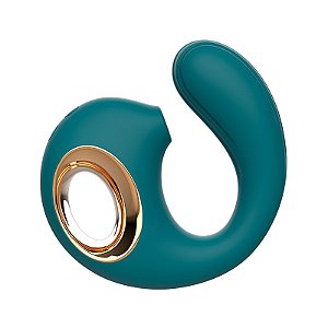 JOHN - VIBRADOR EM FORMATO DE U COM SUGADOR E 12 MODOS DE VIBRAR