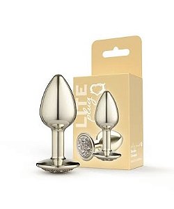 PLUG P - DOURADO CRAVEJADO LINHA LITEPLUG SEXY FANTASY EM POLIPROPILENO