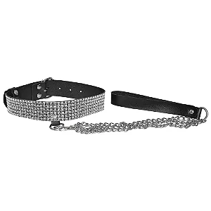CHOKER STRASS LUXO COM GUIA