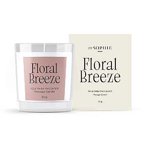 VELA DE MASSAGEM FLORAL BREEZE SOPHIE -  50G
