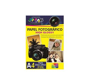 Papel Fotográfico High Glossy OFF PAPER A4 180g 50 Folhas