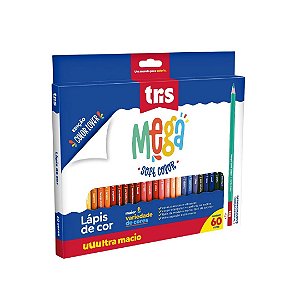 Lápis De Cor 60 Cores Mega Solft Color Tris