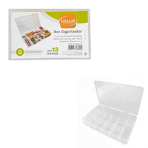 Caixa Box Organizadora G Multiuso Com 13 Divisórias