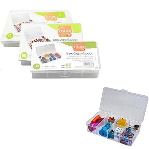 Kit 3 Caixas Box Organizador Multiuso Transparente