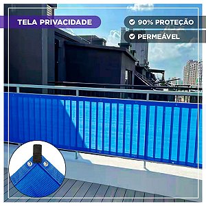 Tela Privacidade e Proteção Azul 1,5x10