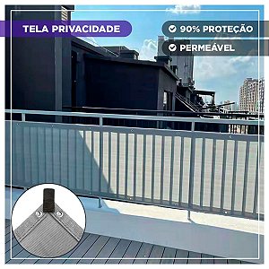 Tela Privacidade e Proteção Cinza 1x3