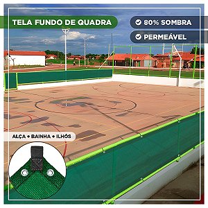 Tela Fundo De Quadra Esportiva Verde 1,5m x 16m