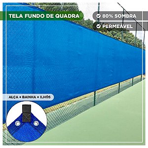 Tela Fundo De Quadra Esportiva Azul 2m x 16m