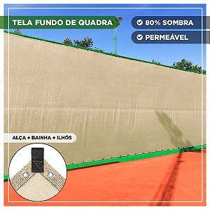 Tela Fundo De Quadra Esportiva Bege 3m x 18m