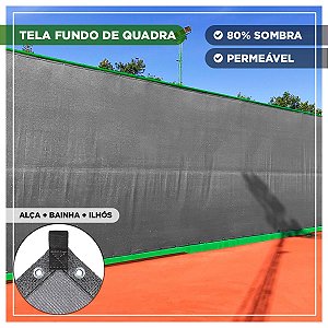 Tela Fundo De Quadra Esportiva Cinza 3m x 18m