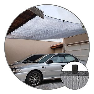 Tela Sombrite Cinza 80% 5x4 Sombreamento Toldo Garagem