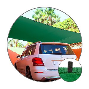 Tela Sombrite Verde 90% 4x6 Sombreamento Toldo Garagem
