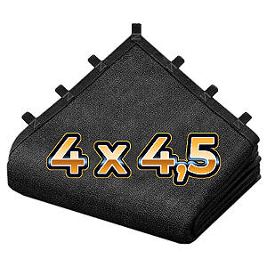 Tela Sombretela 80% 4X4,5 Sombrite Sombreamento Bainha Alças