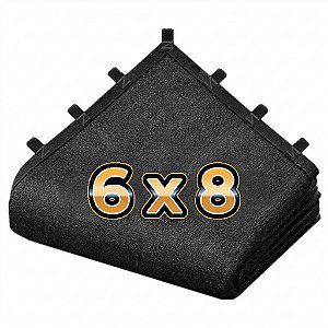 TELA 80% PRETO 6X8 BAINHA E ALÇAS (V02)