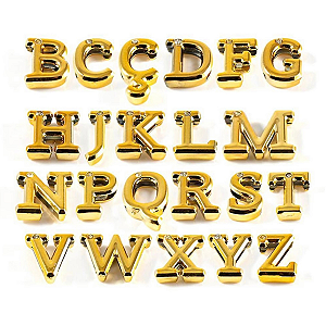 LETRAS EM ABS DOURADA UNIDADE