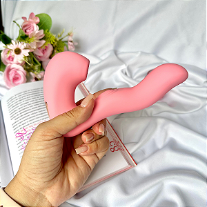 VIBRADOR 3 EM 1 FINN - COM PULSADOR NO PONTO G