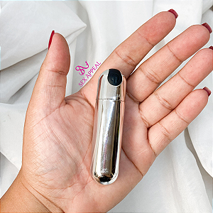 POWER BULLET ATENA RECARREGÁVEL 10 VIBRAÇÕES – PRATA