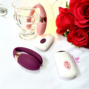 VIBTRADOR DE CASAL COM CONTRELE REMOTO