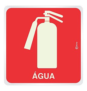 PLACA SINALIZACAO - EXTINTOR AGUA