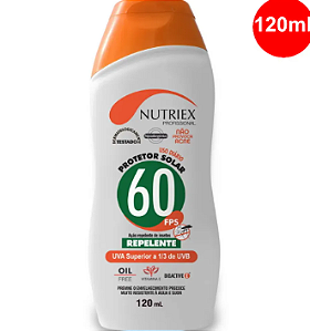 PROTETOR SOLAR FPS 60 REPELENTE NUTRIEX 120ML
