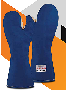 LUVA 2 DEDOS 45 CM RADIANT HEAT AZUL S/ REF RIO VALLEY CA 28688 ( MAO DE GATO)