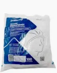 TOUCA TNT PLISSADA COM ELASTICO BRANCA  100PÇS PREVEMAX
