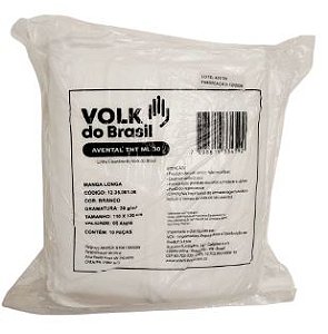 AVENTAL TNT MANGA LONGA 30G/M²  VOLK