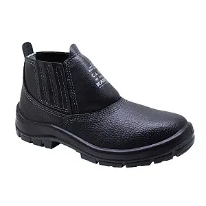 BOTINA KADESH FLEX ELASTICO PRETA BIQUEIRA PVC CA 36982