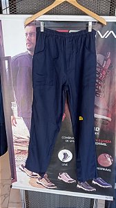 CALCA MEGABOR PROFISSIONAL EM BRIM AZUL MARINHO