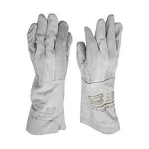 LUVA DE RASPA ZANEL COM REFORCO INTERNO 20CM CA-16074