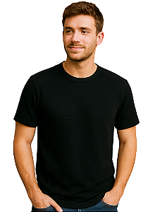 CAMISETA TRICÔ PARIS PRETA