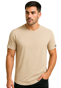 CAMISETA LD COMFORT ESTAMPADA -BEGE