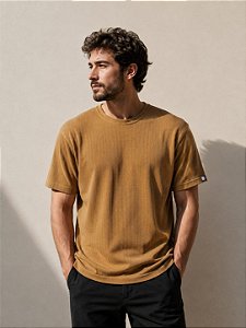 CAMISETA TRICÔ ESSENCE - CARAMELO