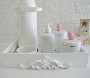 Kit Higiene Bebê Porcelana Térmica Quarto K028 Ovelha