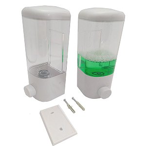Dispensador de sabão e álcool gel em acrílico Transparente 500ML