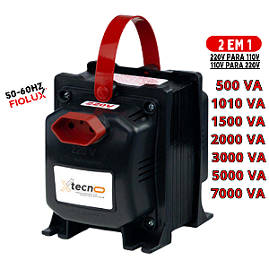 Auto Trafo Tecno Bivolt 2P 500VA até 7000VA Fiolux Varios Modelos Transformador