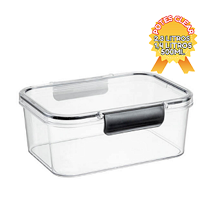 Potes Hermeticos Clear 3 Modelos Pote Organizador