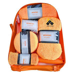 Kit de Limpeza Automotiva com 10Pçs Completo Lava Limpa e Seca