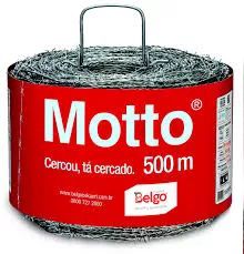 ARAME FARPADO MOTTO (1.6MM) - ROLO 500 METROS