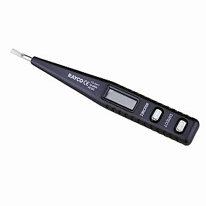 Chave Teste Digital 12v A 250v Tensão Ca E Cc Display Rayco